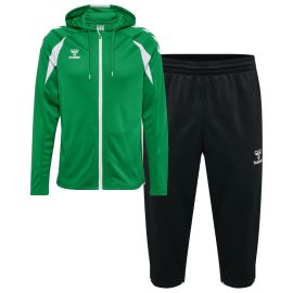 Hummel Core 2.0 Trainingsanzug Herren Damen 2-teilig Trainingsjacke mit Kapuze 3/4 Trainingshose