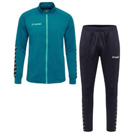 Hummel Trainingsanzug Authentic Herren Damen 2-teilig Polyesterjacke Polyesterhose