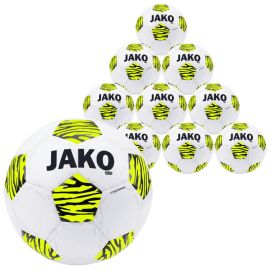 Jako 10er Jugend Ballpaket Animal weiß/gelb/schwarz Fussball Grösse 3 290g