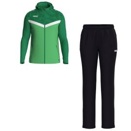 Jako Iconic Präsentationsanzug Set Damen 2-teilig Kapuzen Präsentationsjacke Präsentationshose