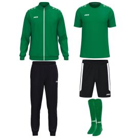 Jako One Fussball Jacken Set Kinder 5-teilig Polyesterjacke Polyesterhose T-Shirt Short Sockenstutzen