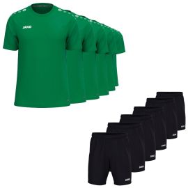 Jako One Fussball Shirt Satz Herren Damen 2-teilig T-Shirt Trainingsshorts