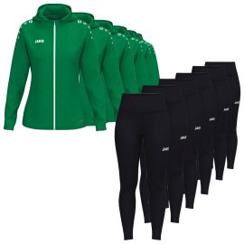 Jako One Trainingsanzug Satz Herren Damen 2-teilig Trainingsjacke mit Kapuze Tights