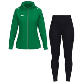 Jako One Trainingsanzug Herren Damen 2-teilig Trainingsjacke mit Kapuze Tights