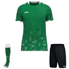 Jako Sonic Trikotsatz Herren Damen 3-teilig Trikot Fussball Short mit Innenslip Sockenstutzen