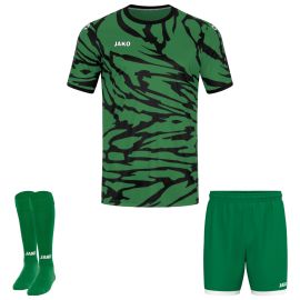 Jako Trikotsatz Animal Herren Damen 3-teilig Fussball Trikot Shorts Sockenstutzen