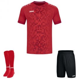 Jako Trikotsatz Pixel Herren Damen 3-teilig Fussball Trikot Fussball Short Sockenstutzen
