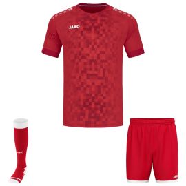Jako Trikotsatz Pixel Herren Damen 3-teilig Fussball Trikot Shorts Sockenstutzen