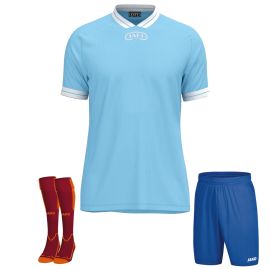 Jako Trikotsatz Retro Herren Damen 3-teilig Trikot Fussball Short mit Innenslip Stutzenstrumpf