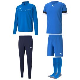 Puma Team Rise Fussball Trainingstop Set Herren Damen 5-teilig Trainingstop Polyesterhose Fussball Trikot Fussballshort Sockenstutzen