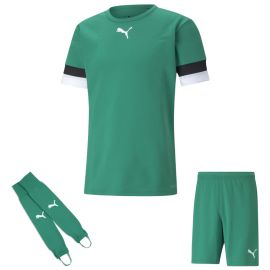Puma Team Rise Trikotsatz Kinder 3-teilig Fussball Trikot Fussballshort Torwart Stegstutzen Core Stirrup