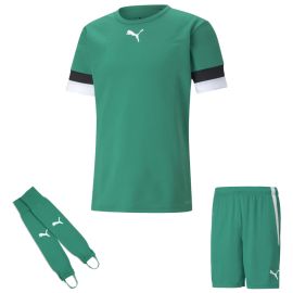 Puma Team Rise Trikotsatz Kinder 3-teilig Fussball Trikot Fussballshort Torwart Stegstutzen Core Stirrup