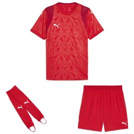 Puma teamCUP Trikotsatz Herren Damen 3-teilig Fussball Trikot Short Torwart Stegstutzen Core Stirrup