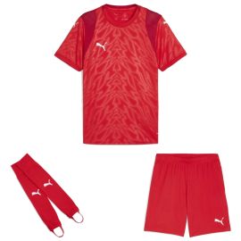 Puma teamCUP Trikotsatz Herren Damen 3-teilig Fussball Trikot Shorts Torwart Stegstutzen Core Stirrup