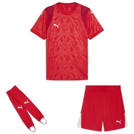Puma teamCUP Trikotsatz Herren Damen 3-teilig Fussball Trikot Shorts Torwart Stegstutzen Core Stirrup
