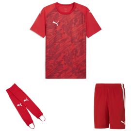 Puma teamFINAL26 Trikotsatz Herren Damen 3-teilig Graphic Trikot Fussballshort Torwart Stegstutzen Core Stirrup