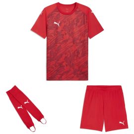 Puma teamFINAL26 Trikotsatz Kinder 3-teilig Graphic Trikot Shorts Torwart Stegstutzen Core Stirrup