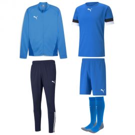 Puma teamGoal Fussball Jacken Set Kinder 5-teilig Trainingsjacke Trainingshose Fussball Trikot Fussballshort Sockenstutzen