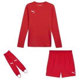 Puma teamGoal Trikotsatz langarm Herren Damen 3-teilig Langarmtrikot Short Torwart Stegstutzen Core Stirrup