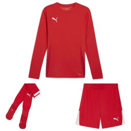 Puma teamGoal Trikotsatz langarm Kinder 3-teilig Langarmtrikot Shorts Sockenstutzen