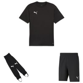 Puma teamGoal Trikotsatz Kinder 3-teilig Fussball Trikot Fussballshort Torwart Stegstutzen Core Stirrup