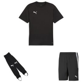 Puma teamGoal Trikotsatz Kinder 3-teilig Fussball Trikot Fussballshort Torwart Stegstutzen Core Stirrup