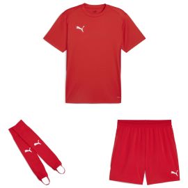 Puma teamGoal Trikotsatz Herren Damen 3-teilig Fussball Trikot Short Torwart Stegstutzen Core Stirrup