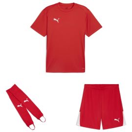 Puma teamGoal Trikotsatz Herren Damen 3-teilig Fussball Trikot Shorts Torwart Stegstutzen Core Stirrup