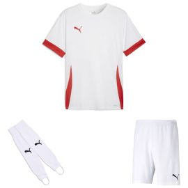 Puma teamGoal Trikotsatz Kinder 3-teilig Matchday Trikot Fussballshort Torwart Stegstutzen Core Stirrup