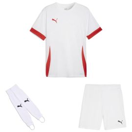 Puma teamGoal Trikotsatz Kinder 3-teilig Matchday Trikot Shorts Torwart Stegstutzen Core Stirrup