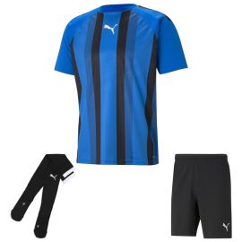 Puma Trikotsatz Team Liga Striped Kinder 3-teilig Fussball Trikot Fussballshort Sockenstutzen