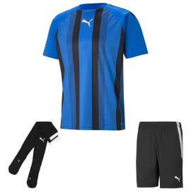Puma Trikotsatz Team Liga Striped Kinder 3-teilig Fussball Trikot Fussballshort Sockenstutzen