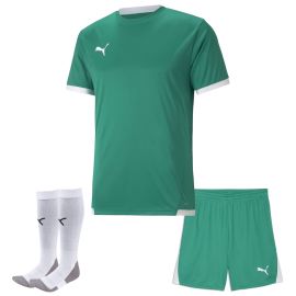 Puma Trikotsatz Team Liga Herren Damen 3-teilig Fussball Trikot Shorts Sockenstutzen