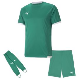 Puma Trikotsatz Team Liga Kinder 3-teilig Fussball Trikot Shorts Torwart Stegstutzen Core Stirrup