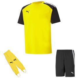 Puma Trikotsatz Team Pacer Kinder 3-teilig Fussball Trikot Fussballshort Torwart Stegstutzen Core Stirrup