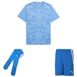 Puma Trikotsatz teamULTIMATE Kinder 3-teilig Fussball Trikot Fussballshort Sockenstutzen