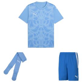 Puma Trikotsatz teamULTIMATE Kinder 3-teilig Fussball Trikot Fussballshort Sockenstutzen