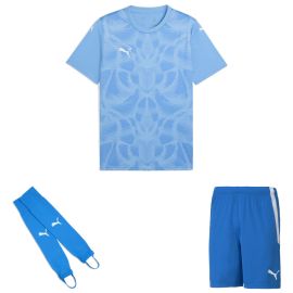 Puma Trikotsatz teamULTIMATE Kinder 3-teilig Fussball Trikot Fussballshort Torwart Stegstutzen Core Stirrup