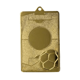 Fußball-Medaille mit farbigem Sondermotiv 7 x 4,5cm