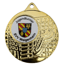 Fußball-Medaille 50mm inkl. mehrfarbigem Sondermotiv
