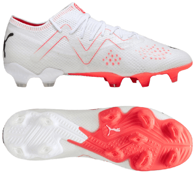 Puma Future Breiter Adidas Fussballschuh Puma Fussballschuh Future Ultimate  Low FG/AG Weiß Rot Schwarz