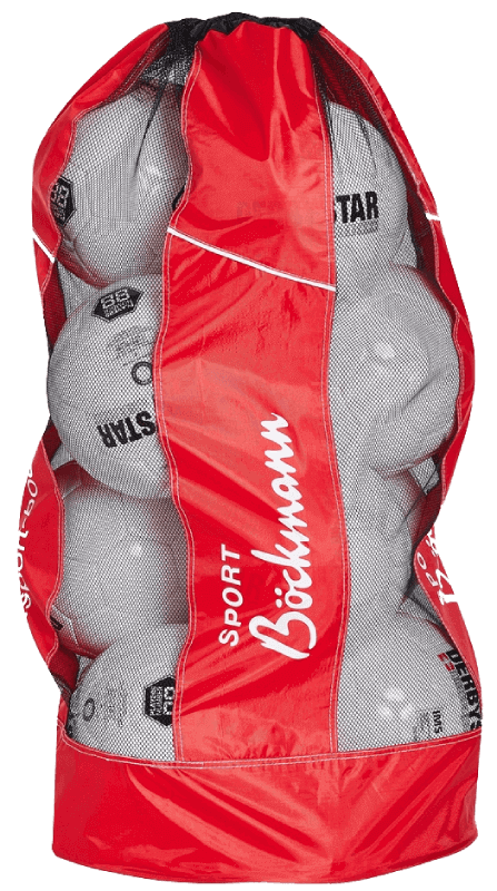 Diverse Balltasche 10 bis 12 Bälle, 75,0 cm, rot