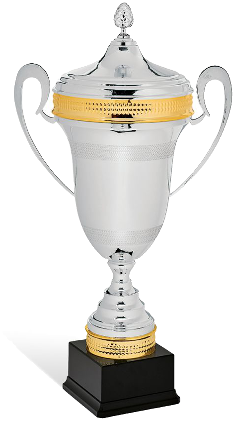 Pokal 64 cm inklusiv 30 Buchstaben Gravur silber gold