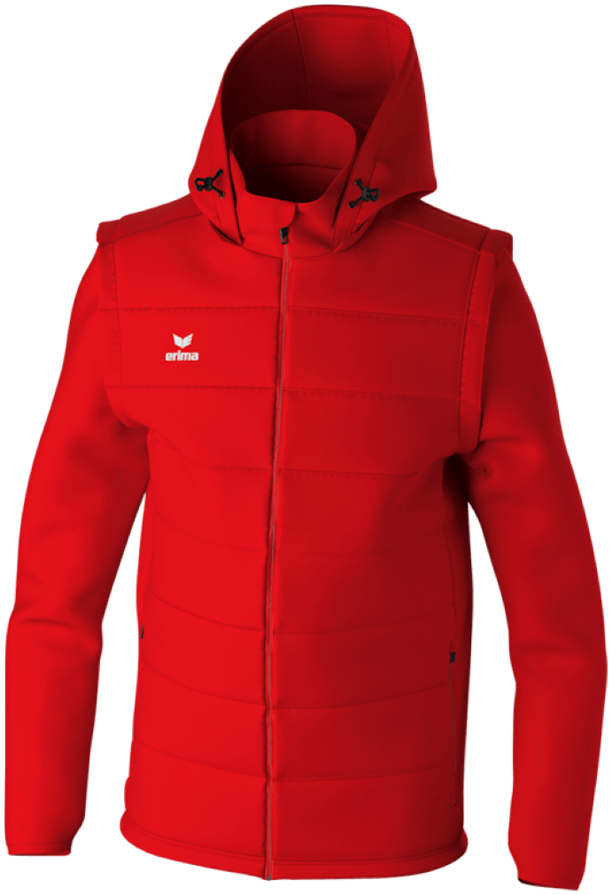 Erima 2 in 1 Jacke Team, 4XL, rot