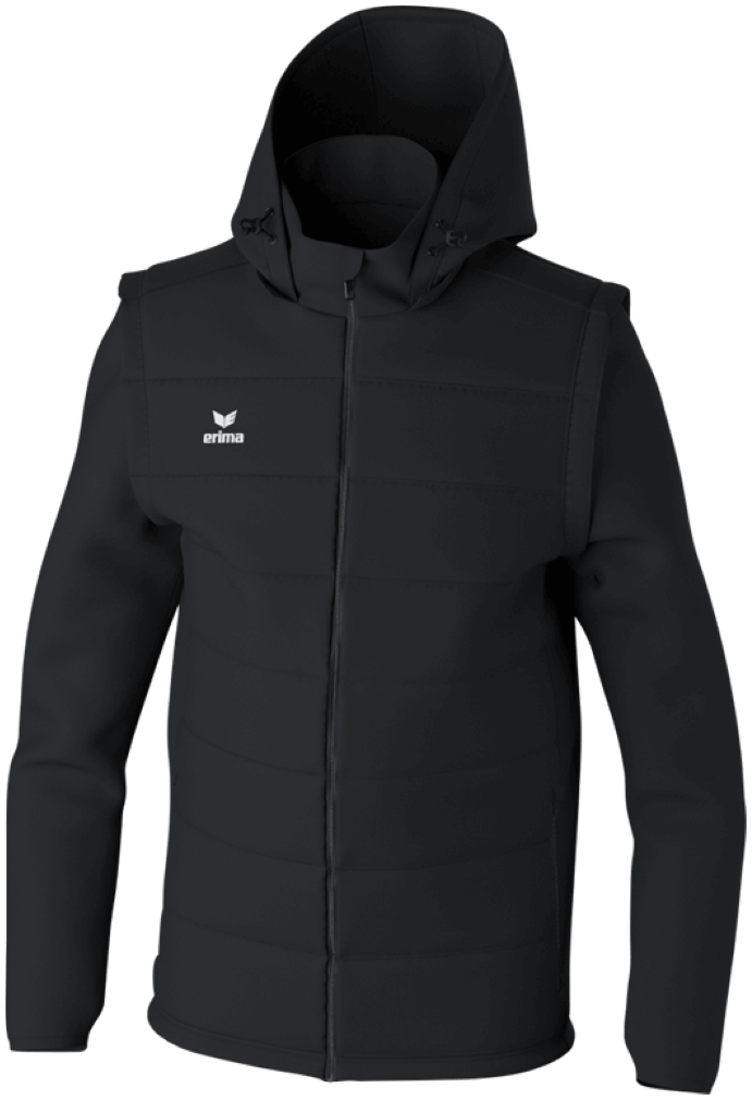 Erima 2 in 1 Jacke Team, 4XL, schwarz