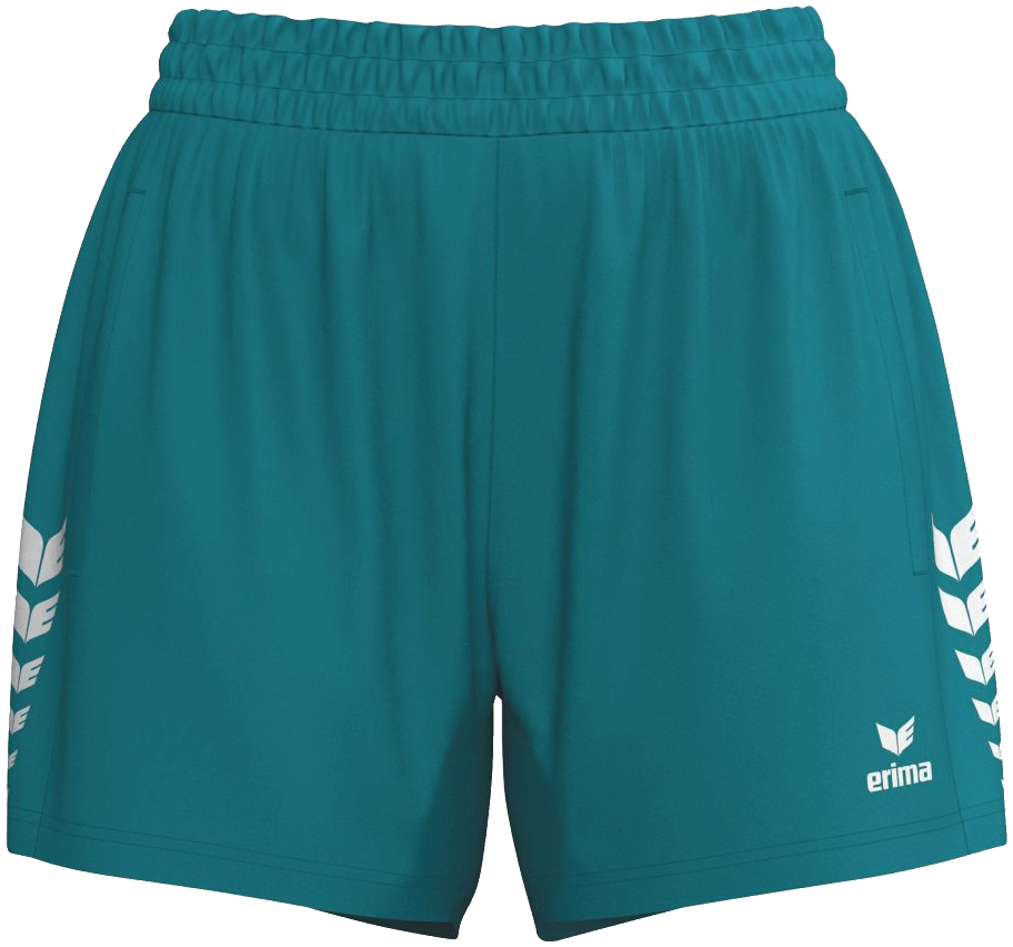 Erima Celebrate 125 Damen Trainingsshorts, 38, türkis/weiß