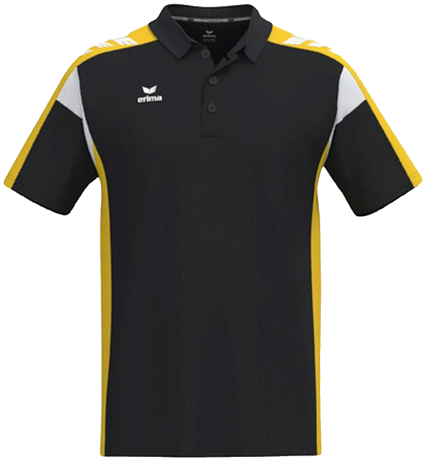 Erima Celebrate 125 Poloshirt Function, 3XL, schwarz/gelb/weiß