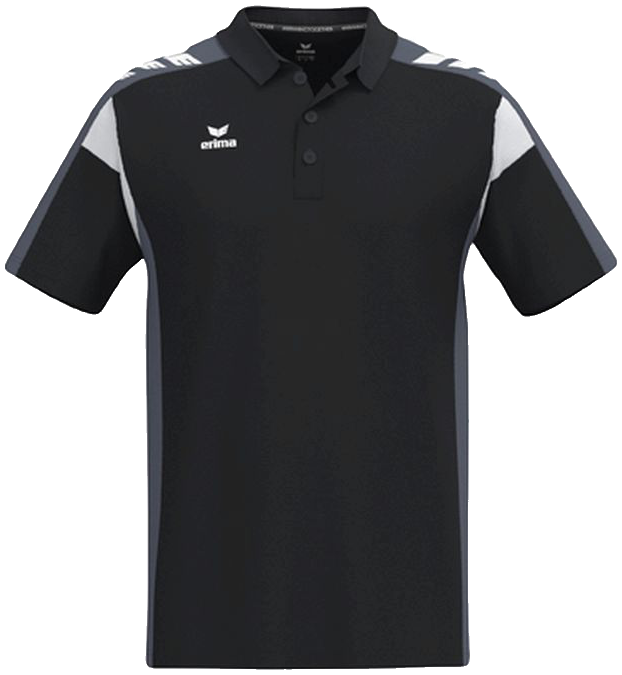 Erima Celebrate 125 Poloshirt Function, 3XL, schwarz/grau/weiß