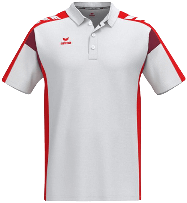 Erima Celebrate 125 Poloshirt Function, 3XL, weiß/rot