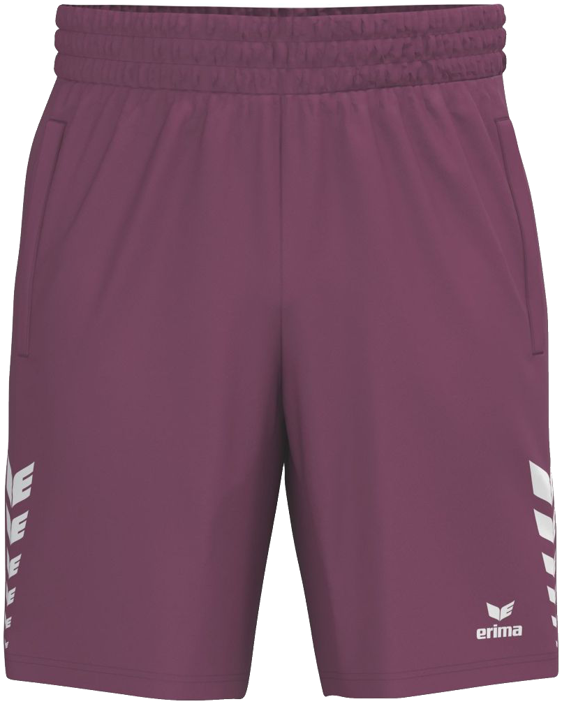 Erima Celebrate 125 Trainingsshorts, 3XL, weinrot/weiß